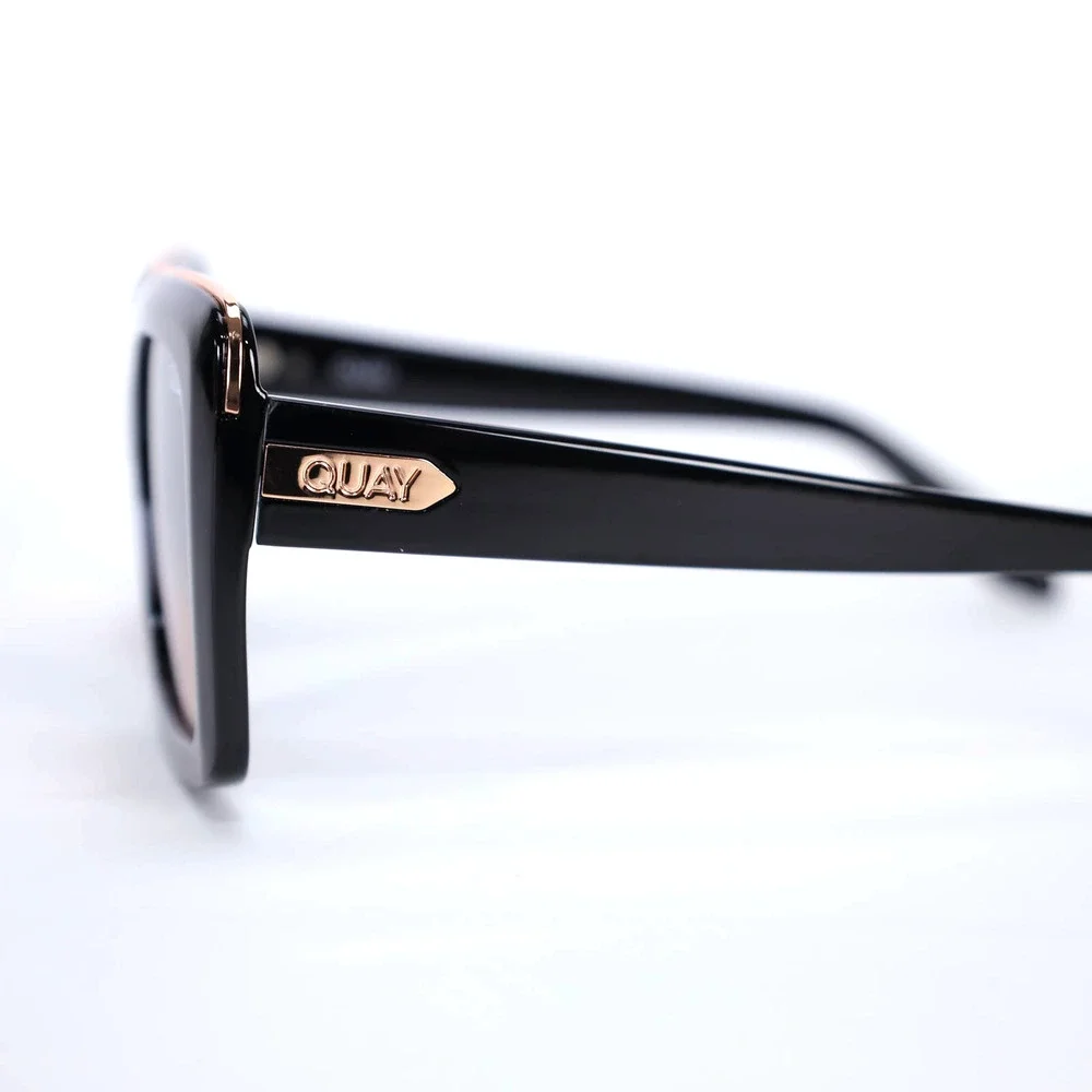 Quay Australia TOTAL VIBE REMIXED Square Women Sunglasses - Black/Multi - NWT - Picture 7 of 12